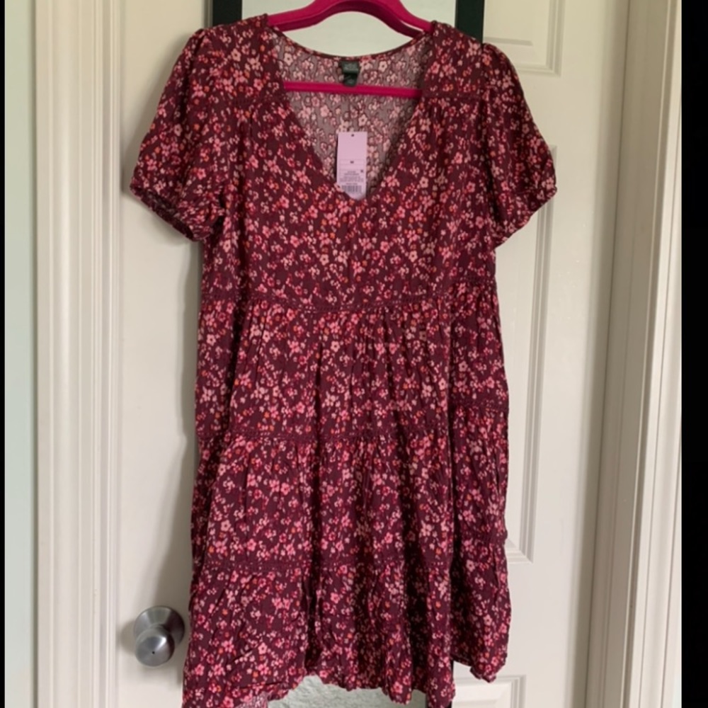Wild Fable Floral Short Sleeve Tiered Dress - Picture 5 of 6